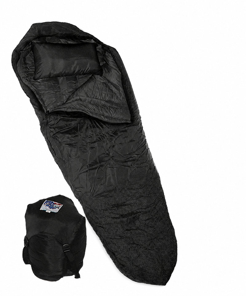 Load image into Gallery viewer, Wiggy's Ultra Light +20°F Boat Foot Sleeping Bag in Black