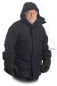 Load image into Gallery viewer, Black Supplex Antarctic Parka
