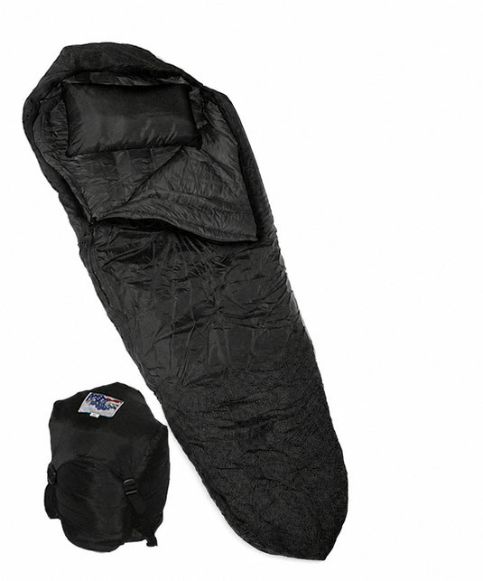 Wiggy's Ultra Light +20°F Boat Foot Sleeping Bag in Black