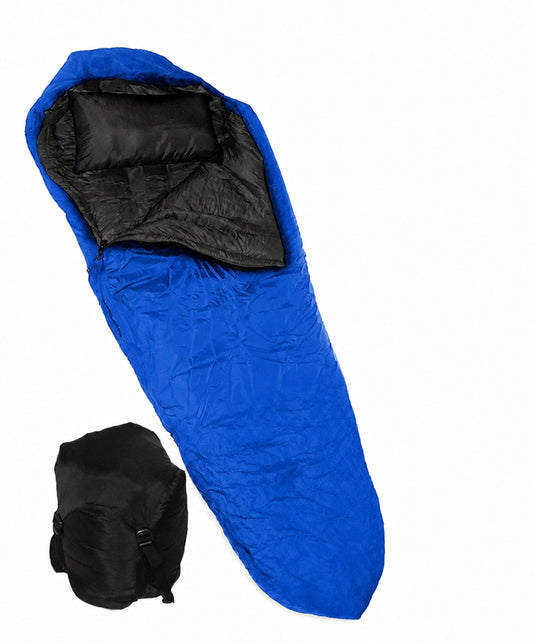 Wiggy's Boat Foot mummy sleeping bag in Blue