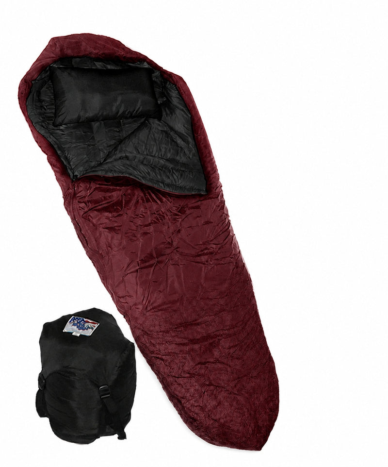 Load image into Gallery viewer, Wiggy's Boat Foot mummy sleeping bag in Burgundy

