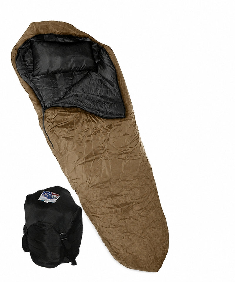 Load image into Gallery viewer, Wiggy's Boat Foot mummy sleeping bag in Coyote Brown
