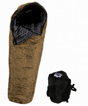 Wiggy's Ultra Light +20°F Boat Foot Sleeping Bag in Coyote Brown