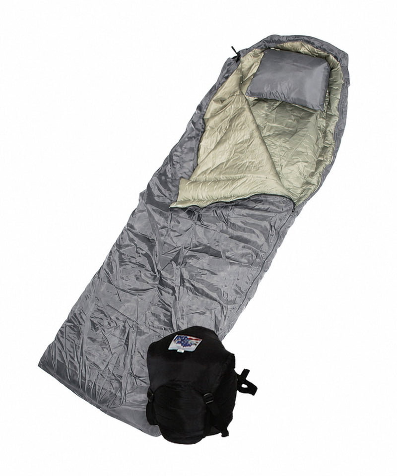 Load image into Gallery viewer, Wiggy's Hunter rectangular sleeping bag with hood in Gray
