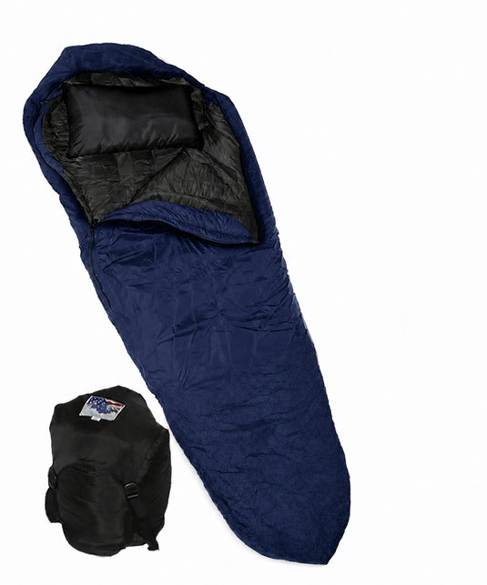 Wiggy's Boat Foot mummy sleeping bag in Navy