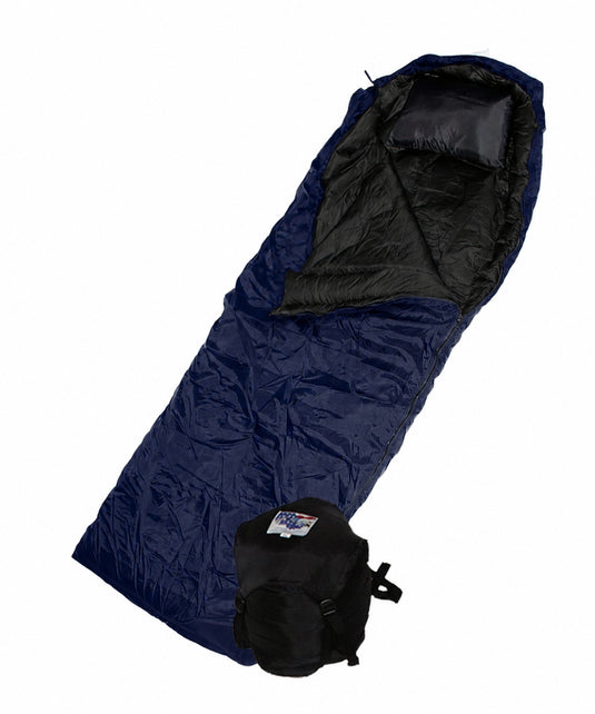Wiggy's Hunter Ultra Light +20°F Rectangular Bag with Hood in Navy